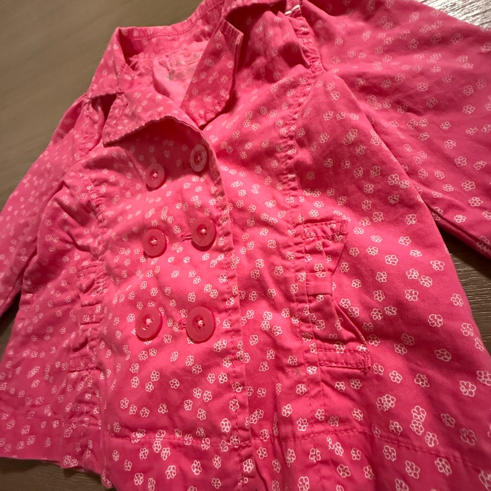 Pink Jacket with Floral Pattern 2T - Picture 6 of 8